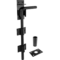 Merriway BH07129 Gate Hinge Heavy Duty Hook & Band Straight Flat Galvanised Silver Tone 250 X 38 X 4mm