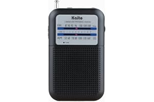 Kaito KA200 Pocket AM/FM Radio, Black