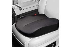 ACBAGI Adult Car Booster Seat for Driver, Driving Seat Cushion,Comfort Memory Foam Seat Cushion for Height, Booster Seat for Car,Office Chair and Home Chair (Black A)