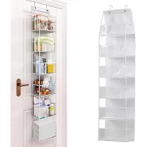 Etagère Suspendue Wuciray - 6 Paniers Métalliques Pour Porte - Idéale Cuisine, Salle De Bain, Rangement Malin