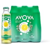 Avoya Meyveli Limon &amp; Limon &Ccedil;i&ccedil;eği Doğal Zengin Mineralli Gazlı İ&ccedil;ecek Şişe 6 x 200 ml
