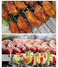 Schaschlikspieße,Grillspieße Edelstahl,Schaschlikgrill,Metall Grill Spieße(6PC) – Bild 6