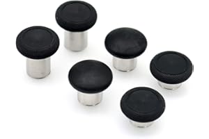 Deal4GO 6 Stück Swap Magnetic Thumbstick Set für Xbox One Elite Controller Analog Sticks Schwarz