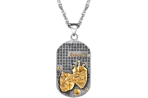PROSTEEL Anhänger Halskette, Sternbilder Sternzeichen Dog Tag Erkennungsmarke Anhänger mit Kette, Edelstahl Horoskop Astrologie Halsschmuck für Herren
