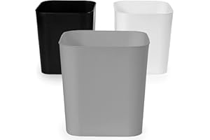 Everest Adv 10 Cestini da Tavolo per Rifiuti Colazione – Ideale per Tutte le Strutture Ricettive | Mini Pattumiera da Tavolo | Colori Misti Bianco-Grigio-Nero