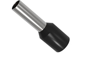 AUPROTEC Embouts de câble 0,34-50 mm² isolés Gaines d'extrêmité de Cables 10-1000 unité sélection: (100 pièces, 6.0 mm² Noir)