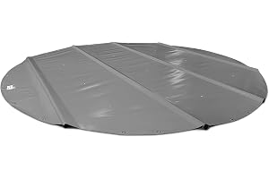 ANKO PLANEN Poolöverdrag, runt stångöverdrag – hög säkerhet av lastbilsduk/PVC-duk 680 g/m² – utan stänger (dukens diameter: