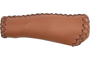 M-Wave Cloud Buff Anatomical Shape Genuine Leather Look Hand Stitched 125mm Length Brown