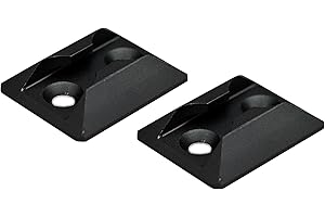 VanEssential Venture L-Track Single Stud Mount Black - 2 pack