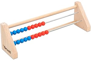 Betzold 85036 ZR 20 - Abaco per allievi in legno, colore: Blu/Rosso, per imparare a contare