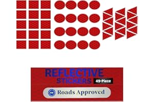 SOLNIT DIN67520 ECE104 - Adesivo riflettente, impermeabile, riflettente, per auto, moto, casco, bicicletta, prodotto con diamanti 3M