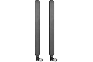 WODGREAT Antenna WiFi, 4G LTE SMA Femmina 10dBi 19cm WiFi Omni direzionale amplificatori di segnale per Scheda Rete Wireless Router WiFi Telecamera IP Sicurezza Videocamera Adattatore USB