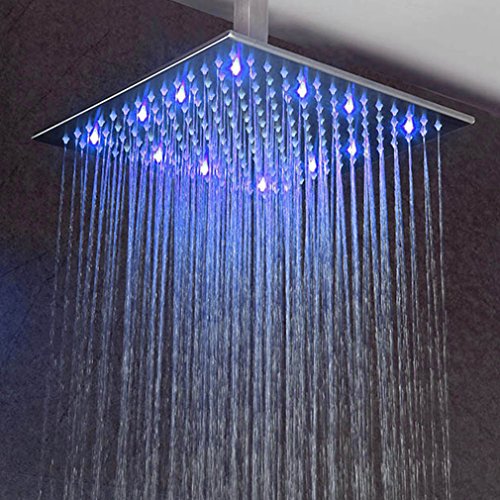 BONADE® LED Unterputz Regendusche Regenduschköpfe 50*50cm Dusch-Set Chrom Edelstahl