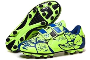 HANANI Boys Football Boots Shoes Kids Girls FG/AG Soccer Athletics Training Sport Running Shoes Profession Competition Teenager Indoor Outdoor Cleats Sneakers for Unisex