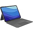 Logitech Combo Touch iPad Pro 11-inch(1st, 2nd, 3rd, 4th gen - 2018, 2020, 2021, 2022)Keyboard Case - Detachable Backlit Keyboard,Click-Anywhere Trackpad, QWERTY UK English Layout - Grey