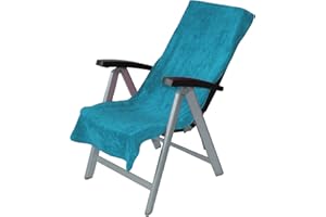 Premiumshop321 Schonbezug Auflage Gartenstuhl Campingstuhl Twin-Star 95° waschbar 60x130 - Petrol