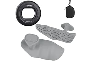 flintronic Poignées d'haltérophilie, Gants de Gymnastique d'Entraînement, Silicone Grip Pads, Poignées sans Doigts, Antidérapantes, Protection de la Paume, Gants de Musculation