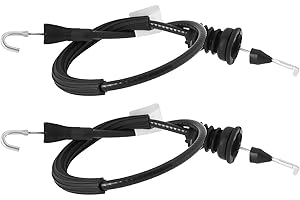 VGOL 2 Piezas de Repuesto para Cerradura Delantera de Puerta de Coche Cable Bowden 1J4837085F 1J4837085D 1J4837085E 1J4837085G Compatible con VW Golf Mk4 Compatible con Bora (1997-2006)