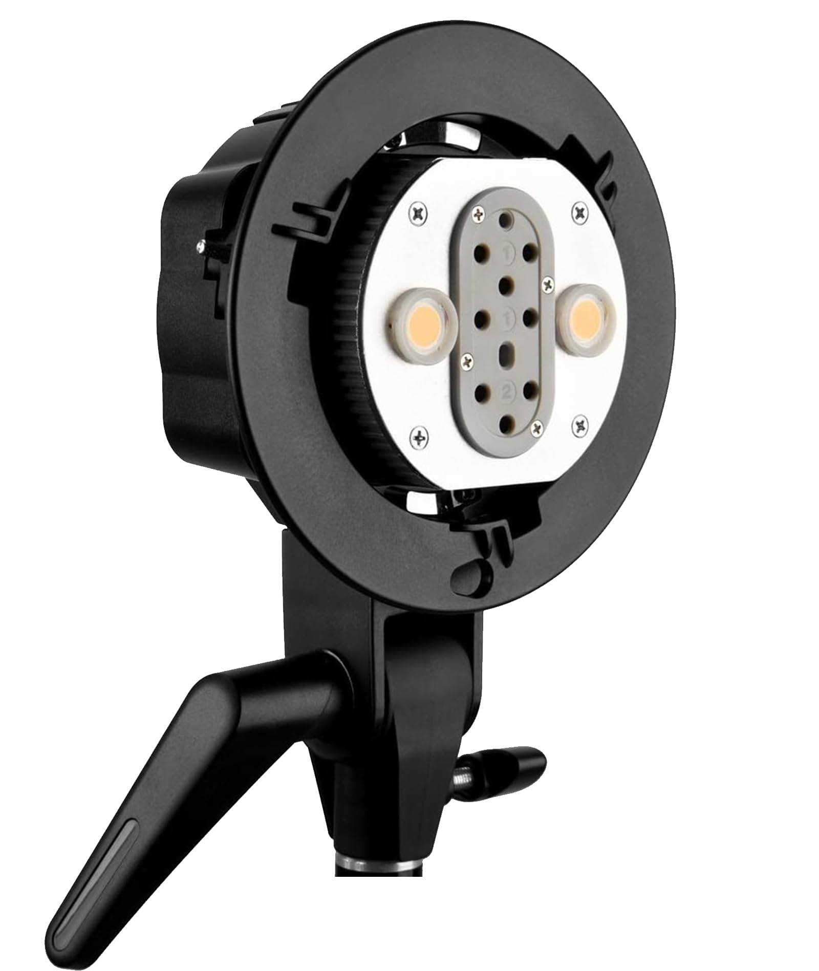 Godox 400W AD200 Bowens Mount Double Tubes Light Head Bracket for Dual Power Portable Flash (Black)