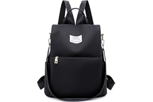 FANDARE Sac à Dos Femme Sac à bandoulière Filles Sac à Main Anti-vol Sacs d'école Sacs d'épaule 3 en 1 Scolaires Cartables Adolescent Loisir Filles Sacs de Voyage Campus Imperméable Nylon Noir
