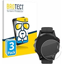 brotect Vetro Temperato per Garmin Fenix 5 (47 mm) Pellicola Protettiva (3 Pezzi) - Durezza 9H, Anti-Graffio