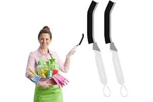 ‎CLEANGOR Cleangor Reinigungsbürste Set WC-Bürste & Küchenbürste | Fugenbürste mit Feinen Borsten | Praktisch & Platzsparend (2, Weiß)