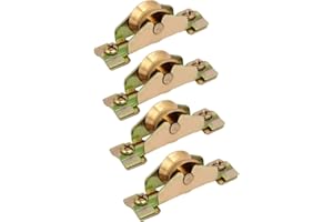 UXCELL sourcing map 4pcs roulette porte coulissante verre fenêtre unique rouleau poulie roue 20mmx10mm