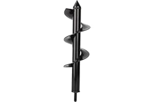 KUULEYN Bohrer Bohrer, 8x30cm Garten Pflanzer Bohrer Spiralbohrer Yard Planting Post Hole Digger Tool für alle Arten von Böden
