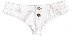 CHEEKY FOLIE Pantalones Cortos Sexy Mujer Mini Shorts Jeans de Cintura Baja Playa Verano, Ref SJ6-7