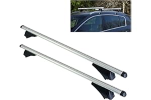 UKB4C Locking Car Roof Rack/Cross Bars for Low Profile Flush Rails (120cm)