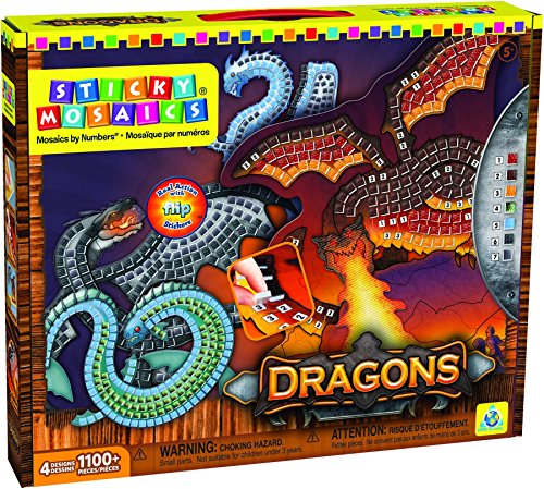 Preisvergleich Produktbild Orb Factory 620876 - Sticky Mosaics Dragons