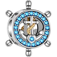 LNQOBU Hand Der Fatima Anhänger Aus 925er Sterlingsilber – Charm Für Armbänder & Halsketten, Kompatibel Mit Pandora & Anderen