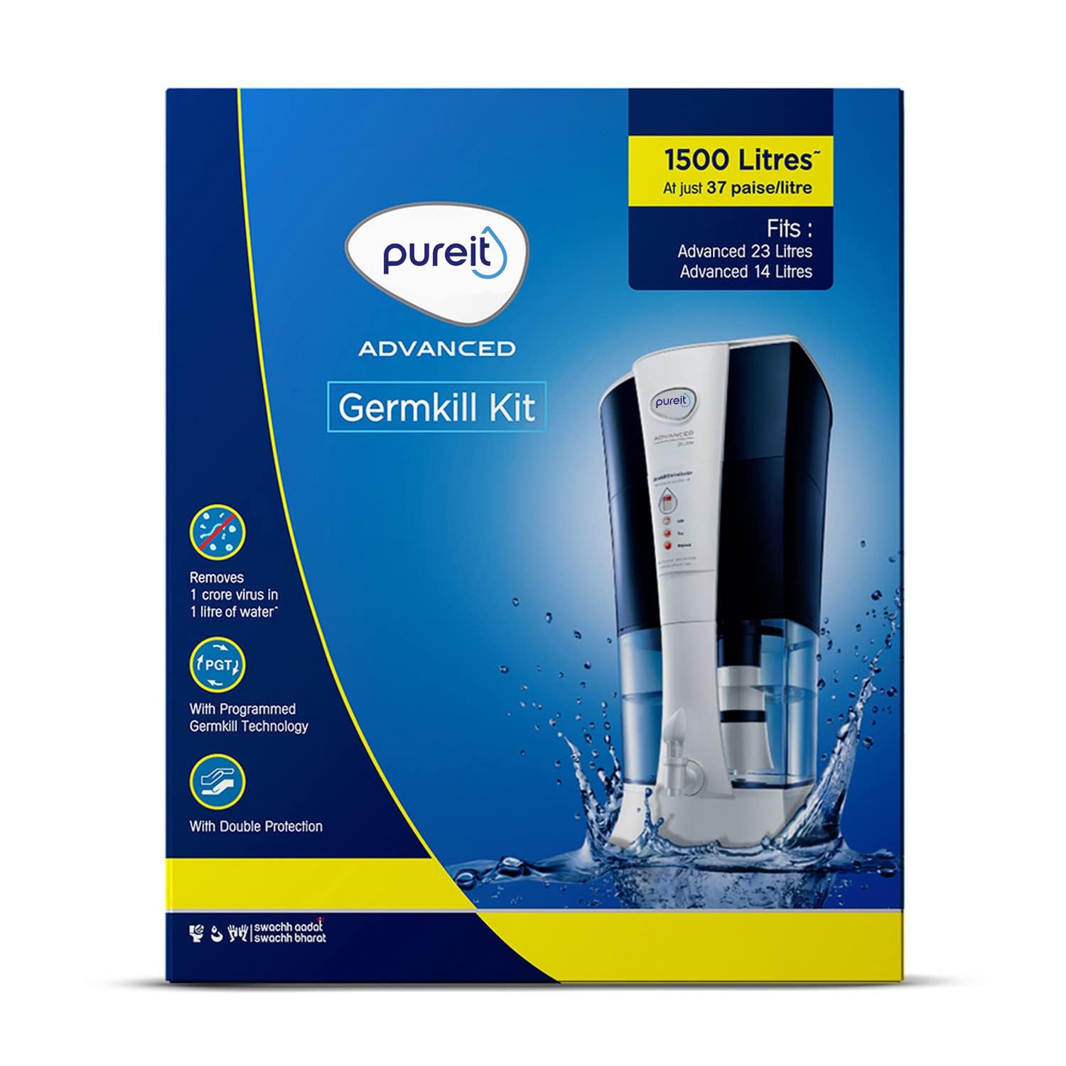 Pureit Hul Germkill Kit Review: Advanced 23L Water Purifier – 1500L Capacity