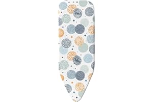 ALPHA AIM Minky Exclusive Variant Supersize Smart Fit Ironing Board Cover XL – Fits Extra Large Ironing Boards 145 x 54 cm | Thick Felt Pad | Durable Elastic Fit | Iron Board Cover | Machine Washable | UK Made