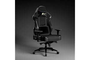 Green Soul Monster Ultimate Series T | Multi-Functional Ergonomic Gaming & Office Chair| Premium Spandex & PU Leather Fabric | Adjustable Neck, Lumbar Pillow | 4D Adjustable Armrests (Full Black)