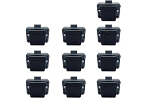 MTSmart RV Metall Druckknopf Schrank Schlösser, Quadratischer RV Schrank Schlösser für Wohnmobile, Wohnwagen, Boote, Yachten, Marine,Wohnmobile Schrank Schlösser Schlüssellose (Schwarz 10PC)