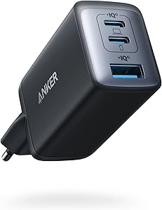 Anker Nano 65W USB C Charger, 3-Port PPS Fast Charger, iPad Charger, Compact Power Supply for MacBook Pro, iPad Pro, Galaxy S