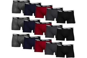 MERISH 213 + 218 Calzoncillos tipo bóxer para hombre, paquete de 8/12 unidades, tallas S-5XL, estilo retro