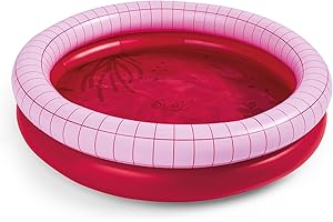 Quut - Dippy - Piscine Gonflable en PVC Premium de qualité (0.30mm) - ludique et Design à partir de 2 Ans - 120cm de diamètre (Rouge Cerise)
