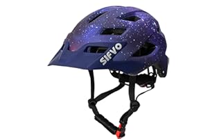 SIFVO Casque de vélo Enfants garçon et Fille 5-14 Ans Casques Velo Enfant pour Cyclisme Skateboard avec visière Amovible (50-57 cm)