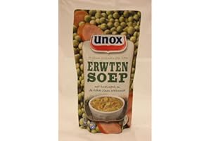 UNBEKANNT Unox Erwtensoep met Katenspek en Rookworst 570 ml Pack (sopa de guisantes con bacon y salchicha)