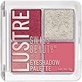Swiss Beauty Lustre Eyeshadow Palette | 4 Highly Pigmented Shades in Matte & Shine |Long-Lasting | All Skin Types | Shade- Rose n Petals, 5gm