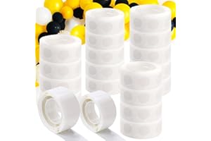 OWLKELA 2000 Piezas Pegamento de Globos, Cinta Puntos de Adhesivo es Adecuada para Bodas, Cumpleaños, Fiestas, Manualidades, Imágenes Prediseñadas y Otras Manualidades