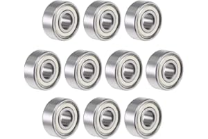 sourcing map Roulement Billes ABEC-3 Impériale Coniques R3ZZ 10Qté