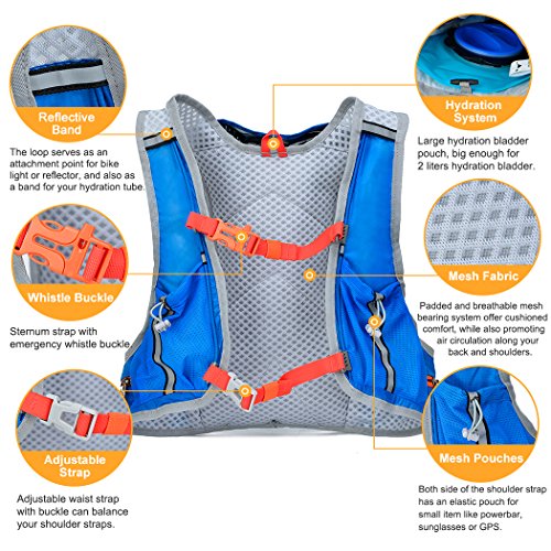 Mardingtop Wasserdicht Fahrrad Schulter Ultralight Rucksack, 41x30x12cm - 6