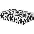 Handicrafts Home Handmade Harlequin Collection Decorative Jewelry Box Organizer – Keepsakes, Trinkets, and Home Decor – Antique Coffee Table Storage, Wedding Memory Box, Farmhouse Style Decor, 8x5x2
