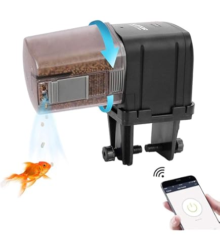 Alimentatore Automatico Per Acquario Con Timer WiFi - Distributore Cibo Per Pesci Con App