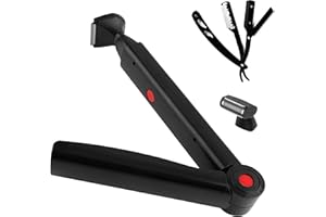 NUBACK Rückenrasierer Herren, Rückenrasierer für Männer, Body Trimmer Herren für Langer Griff, Elektrischer Körperrasierer Herren mit Gesichtsrasierer (Schwarz)