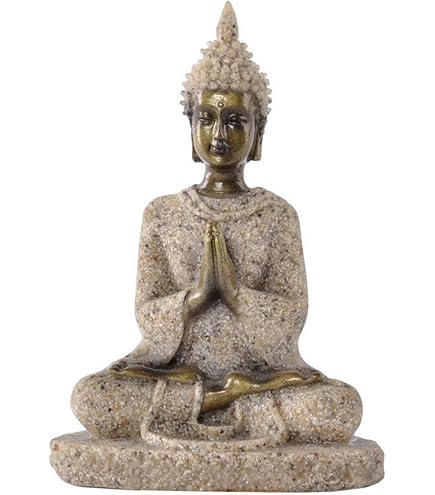 Cabilock 3pezzi Statua Di Buddha Sakyamuni Rame Retro Decorazione Zen