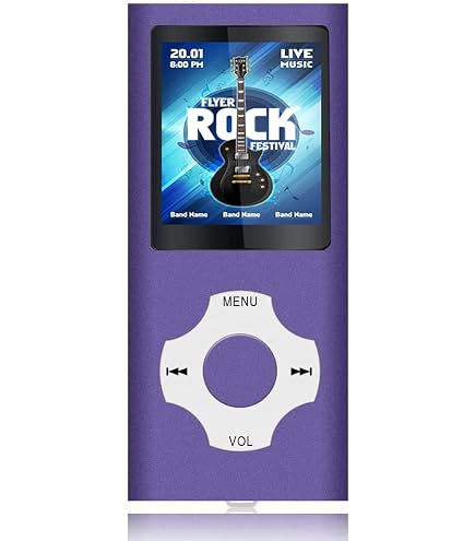Lettore MP3 Lychee 8GB – HiFi Portatile Con Radio FM, Registrazione Video/Voce, E-book E Supporto MicroSD Fino A 64GB (Nero)